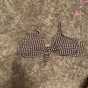 Gingham Bikini Top